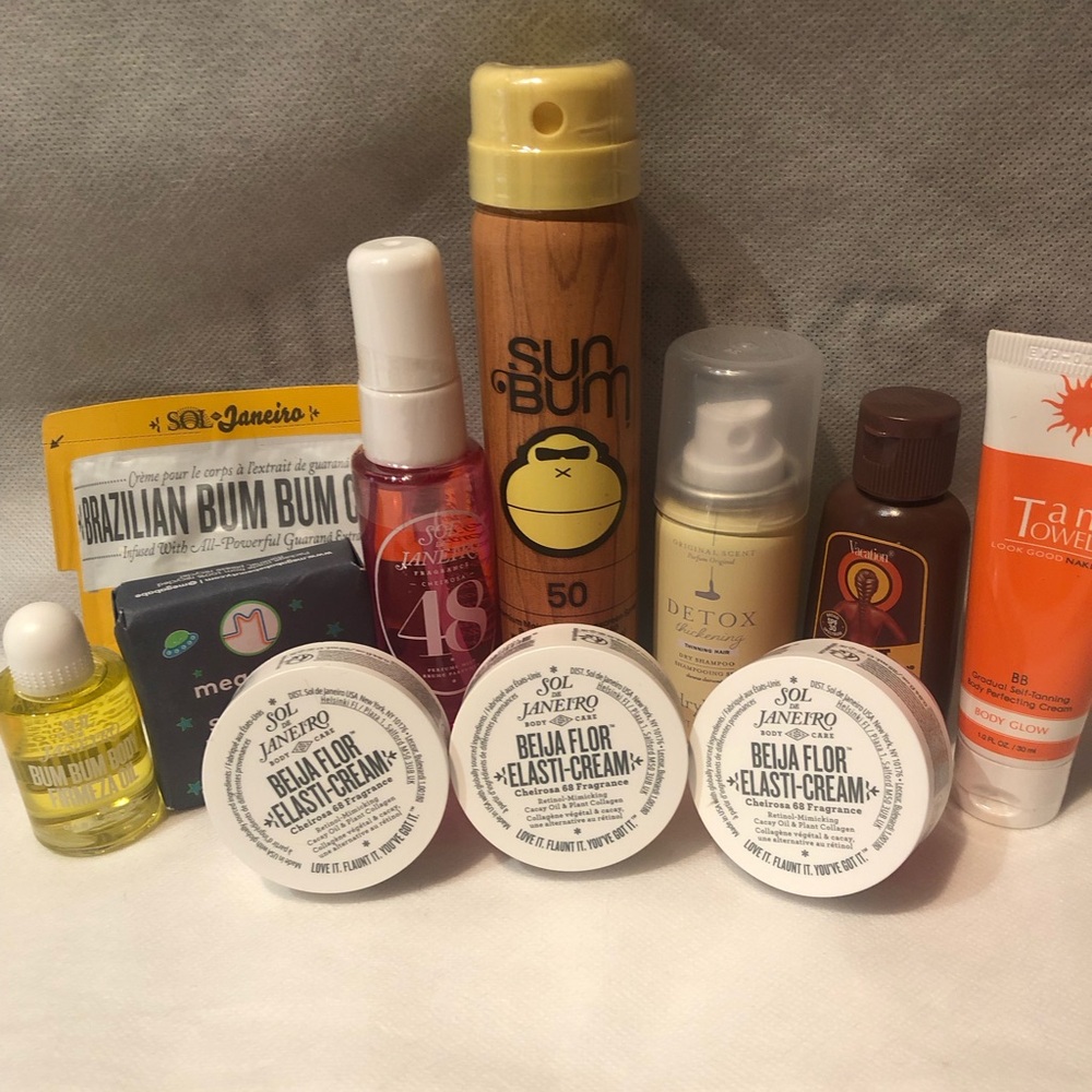 NWT 12 piece Fun in the Sun Luxury Skincare set featuring Sol de Janeiro